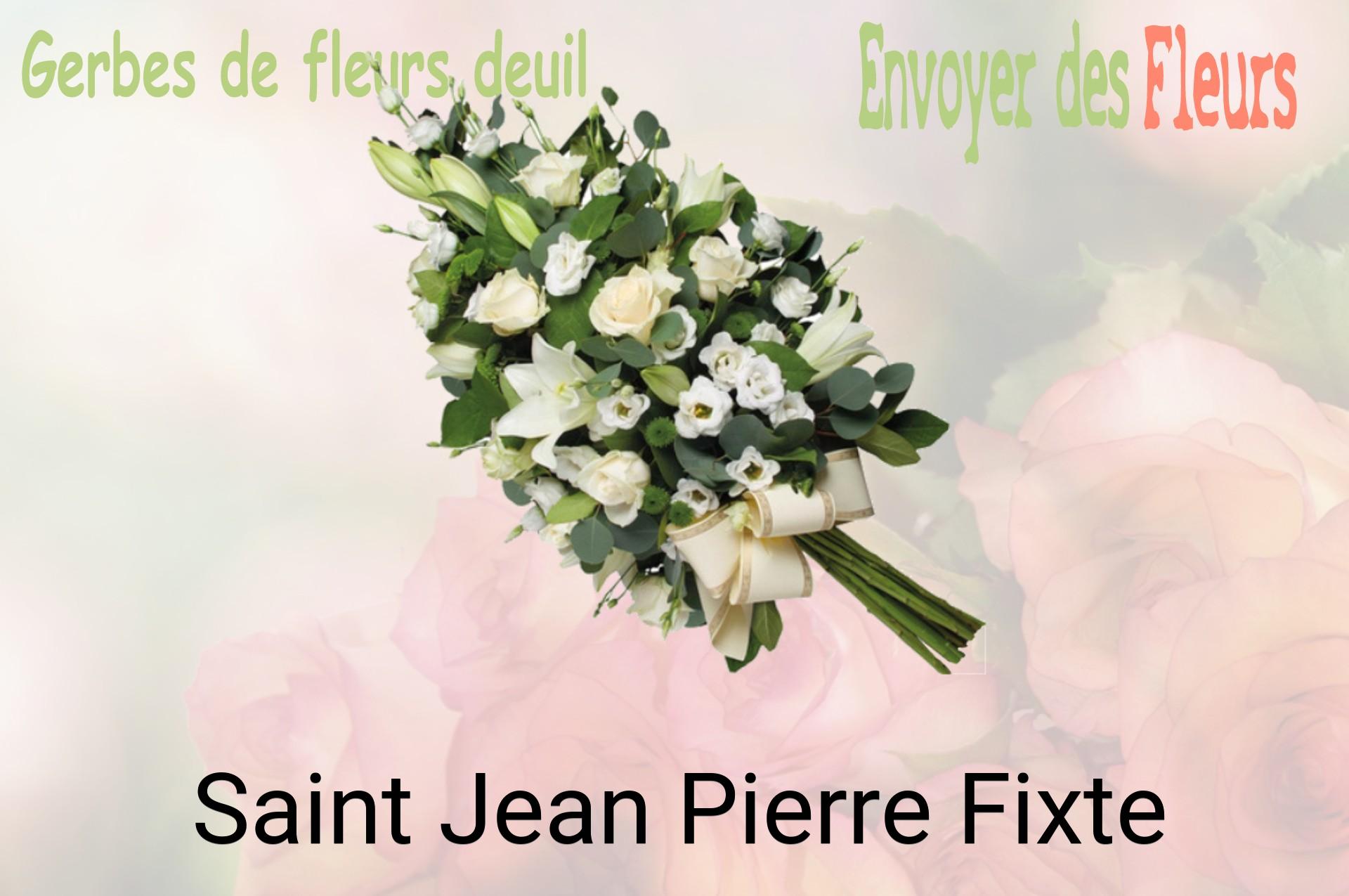 Gerbe de fleurs de deuil livrée à Saint-Jean-Pierre-Fixte